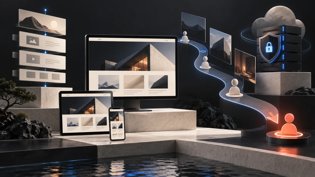 Corporate web design process: decisions, experience and visibility