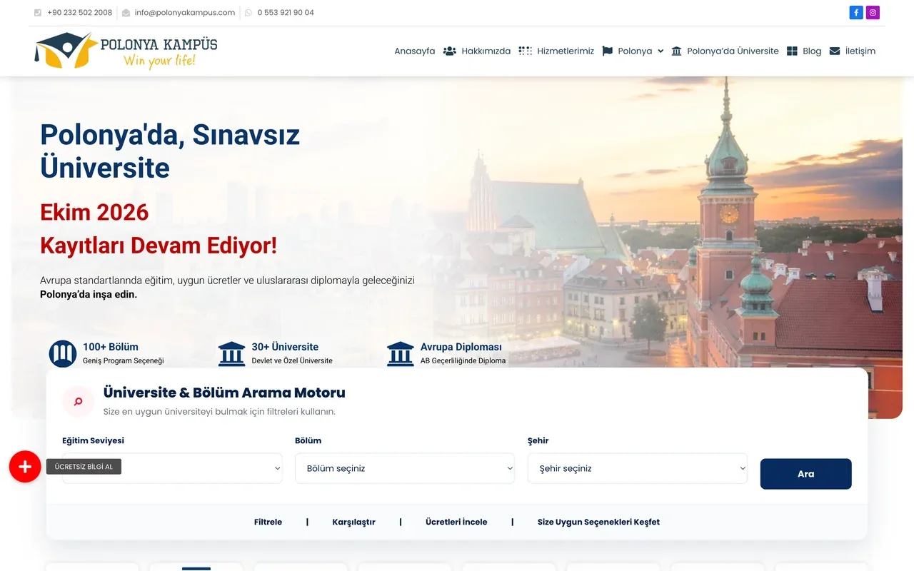 Argo Ajans’ın Polonya’da hazırladığı Polonya Kampüs web sitesi — Avrupa’daki müşterilerimiz için çok dilli kurumsal site yaklaşımı