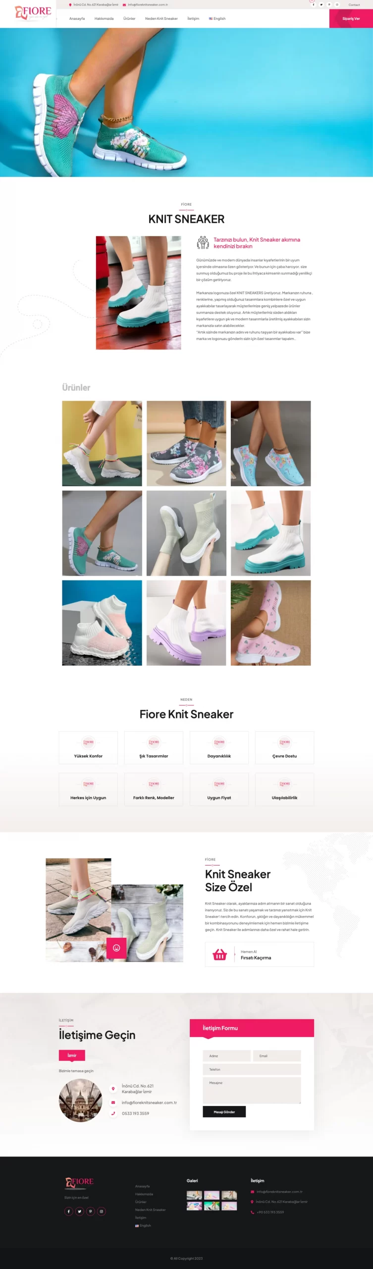 Read more about the article Fiore Knit Sneaker Kurumsal Web Sitesi